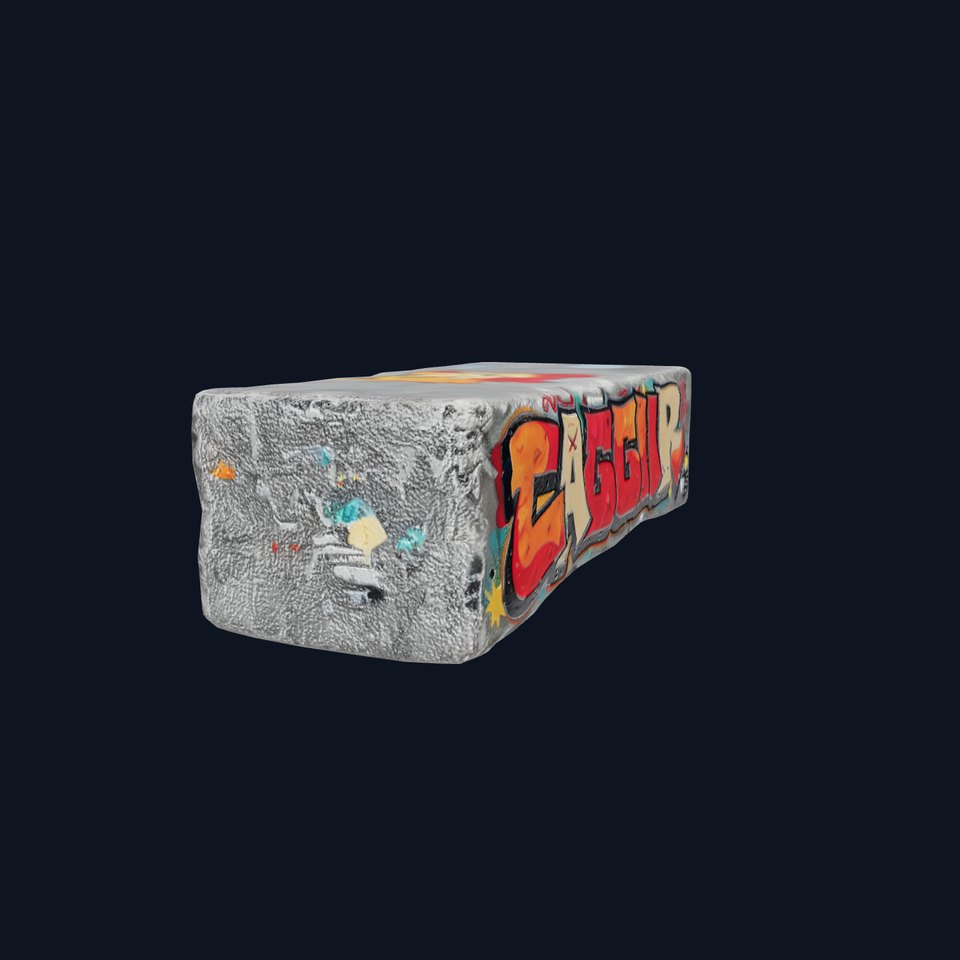 Graffiti Brick Wall model pack